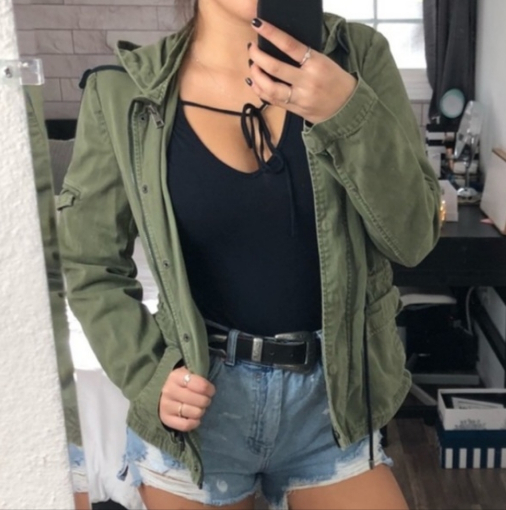 Forever 21 Green Utility Jacket